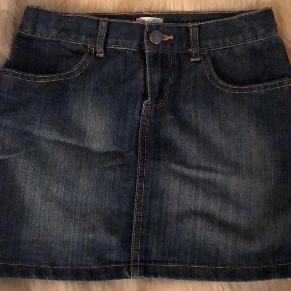 Dark Blue Denim Skirt